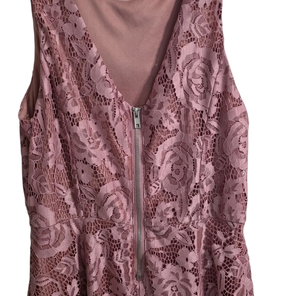 Speechless Pink Blush Sleeveless Lined Fit And Flare Dress Size Large - Picture 4 of 6